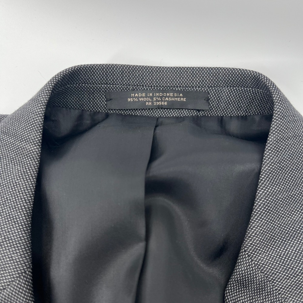 Petrocelli Mens Gray Wool Cashmere Blend Blazer Jacket Size‎ 44R Business Career - Picture 5 of 11